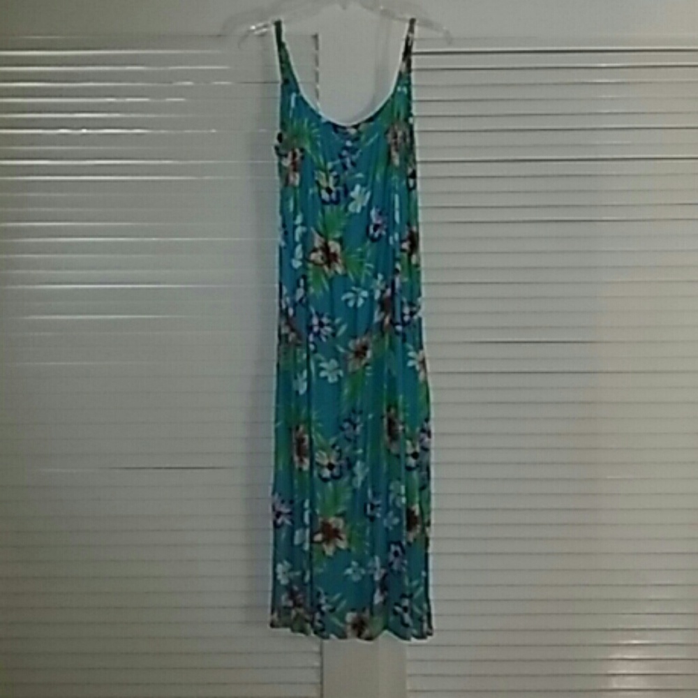 Tropical Floral Print Dress